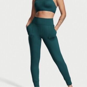 Women's Teal High-Waisted Joggers